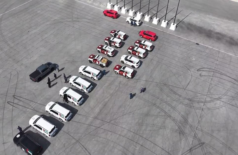 القوة الأمنية الإماراتية المشاركة في تمرين «أمن الخليج العربي 4» تصل إلى دولة قطر 