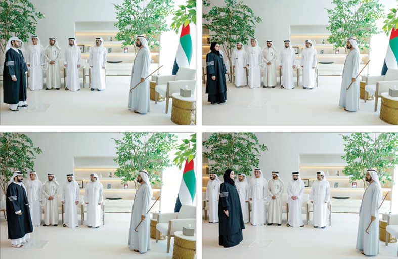 أمام محمد بن راشد.. 20 من أعضاء النيابة العامة الجُدد في دبي يؤدون اليمين القانونية 