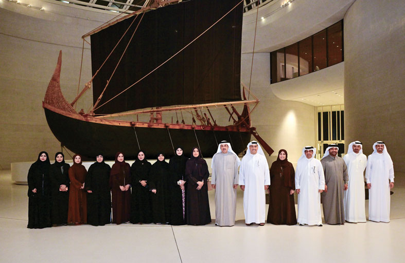 رئيس وأعضاء المجلس الوطني الاتحادي يزورون متحف زايد الوطني 