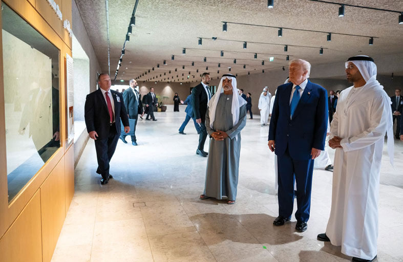 الرئيس الأمريكي يزور بيت العائلة الإبراهيمية في أبوظبي 