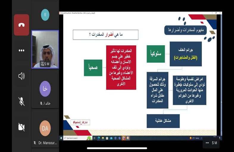 شرطة أبوظبي توعي بأضرار آفة المخدرات