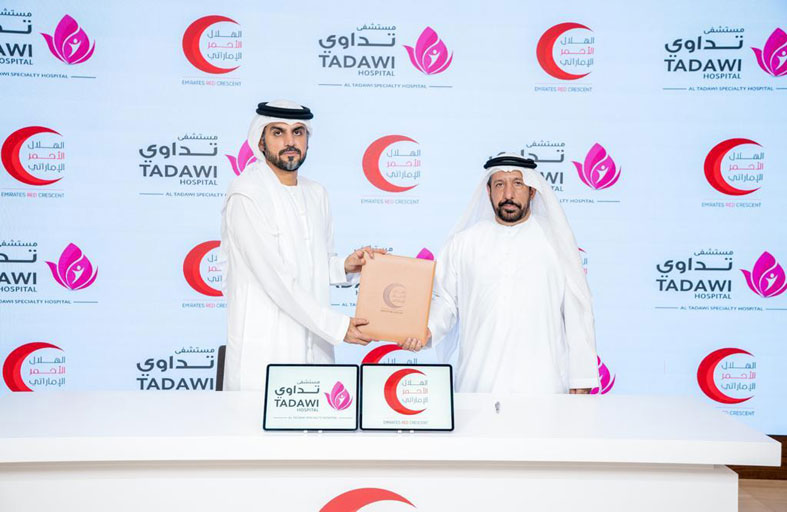 الهلال الأحمر يعزز شراكته مع عدد من المؤسسات الصحية في الدولة