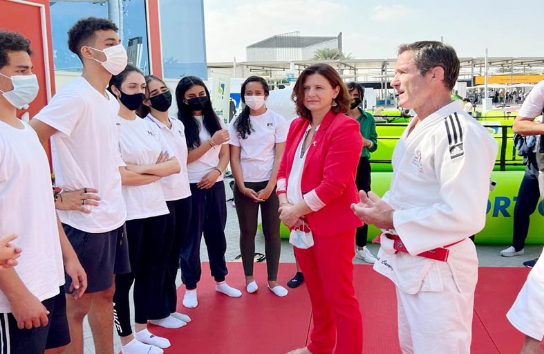  جودو الإمارات يستعرض في أكسبو  دبي 2020   