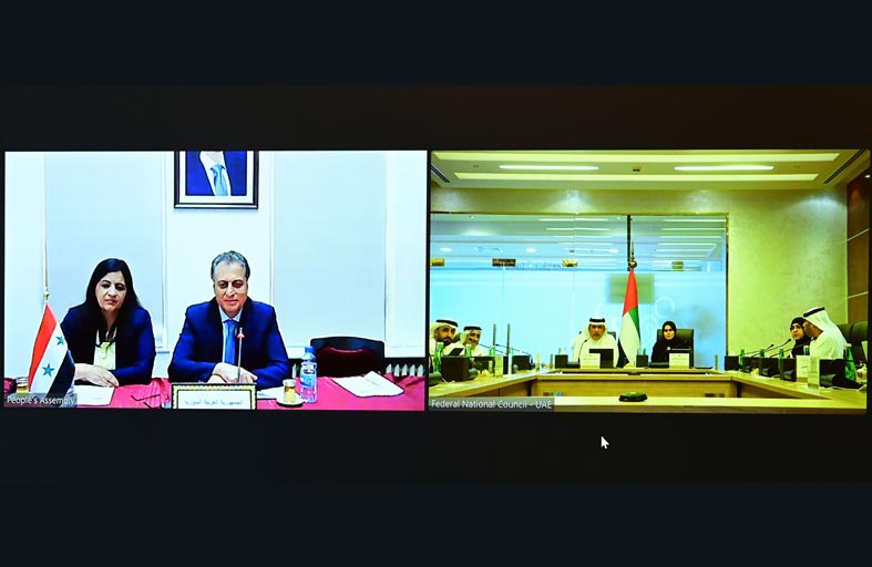 لجنة الصداقة مع البرلمانات العربية تبحث التعاون البرلماني مع مجلس الشعب السوري