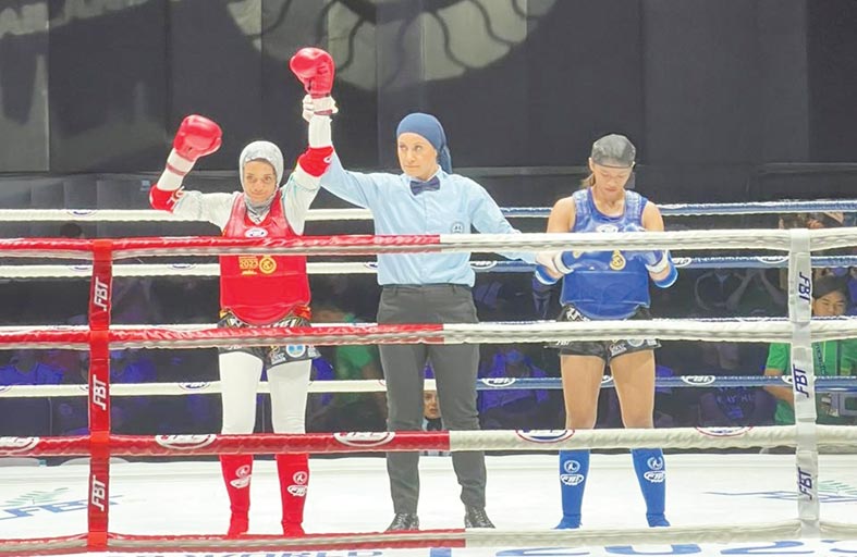 نتائج مميزة لمنتخبنا الوطني للمواي تاي في بطولة العالم بتايلاند