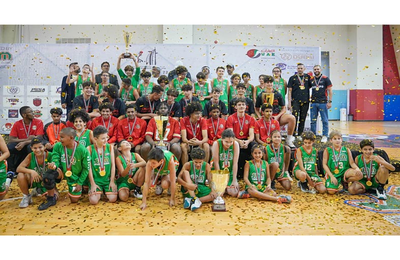 مجلس دبي الرياضي يتوج الفائزين في «بطولة السلة المفتوحة للشباب»