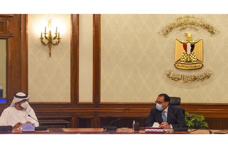 سلطان الجابر يلتقي رئيس الوزراء المصري وعددا من الوزراء لبحث تعزيز العلاقات الاستراتيجية وفرص التعاون المشترك بين البلدين