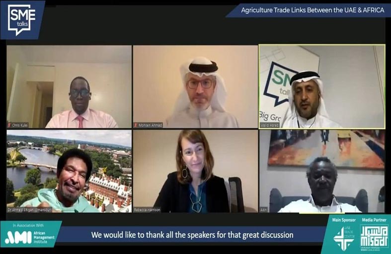 مبادرة حديث أصحاب المشاريع الصغيرة والمتوسطة تبحث تعزيز التعاون في التجارة الزراعية بين الإمارات وقارة إفريقيا