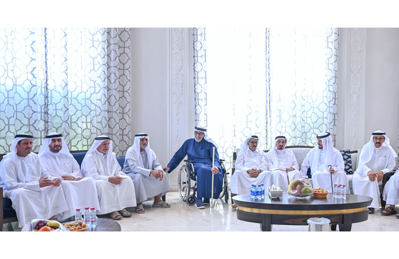 حاكم عجمان يعزي في وفاة محمد بن مجرن