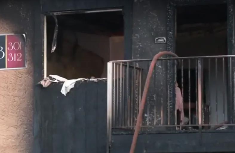 هربت من النار.. رجل ينقذ عائلة من موت محتم