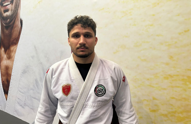 لاعب المنتخب الوطني للجوجيتسو عبدالله الكبيسي يستعد للبطولة الآسيوية مايو المقبل