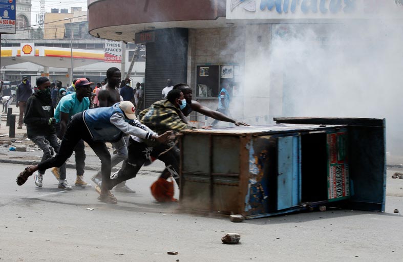 يوم آخر من التظاهرات المناهضة للحكومة في كينيا   
