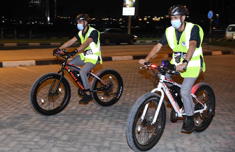 3420 ساعة عمل لدوريات الدراجات الهوائية 