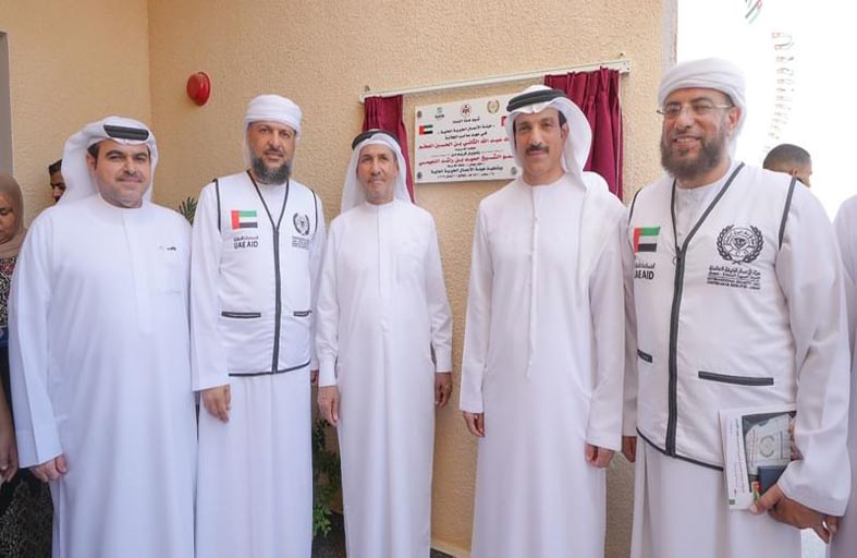 محمد النعيمي يدشن مدرسة الشيخ حميد بن راشد النعيمي في الأردن