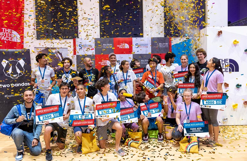 جامعة السوربون- أبوظبي تنظم البطولات المفتوحة للبولدرينج 2023