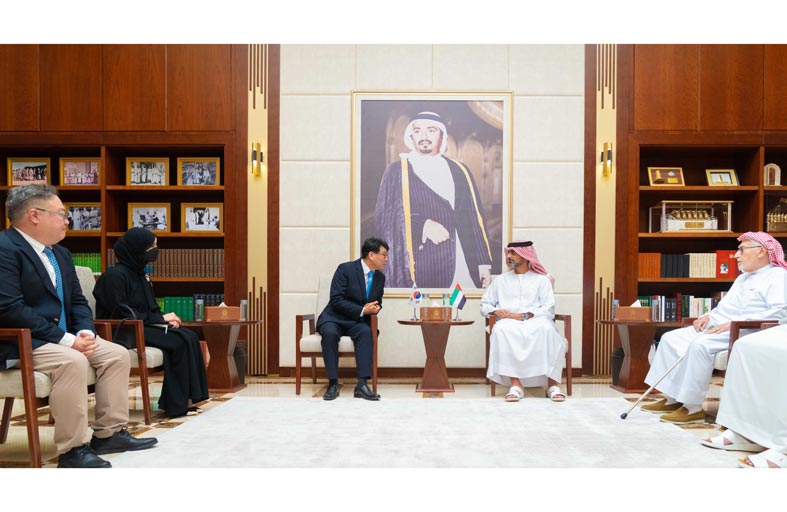 عمار النعيمي يستقبل القنصل العام الكوري 