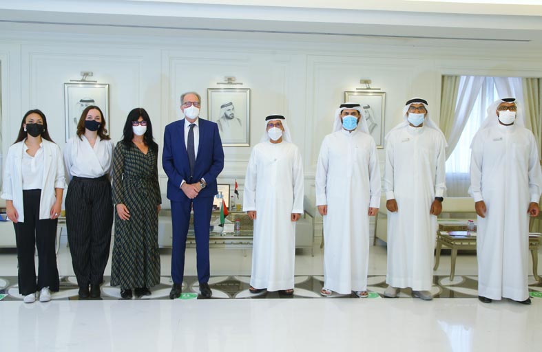 مدير عام محاكم دبي يستقبل وزير دولة لشؤون العدل مدير الدوائر القضائية في إمارة موناكو