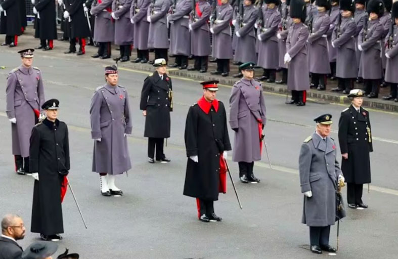 توتر الأمير ويليام في حفل يوم الذكرى