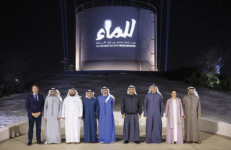 رئيس الدولة يشهد إعلان شراكة بين مبادرة محمد بن زايد للماء ومؤسسة إكس برايز الأميركية