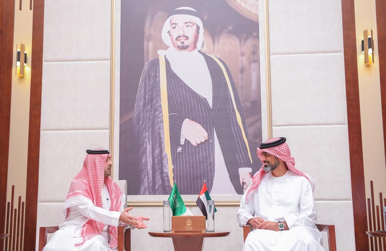 عمار النعيمي يستقبل القنصل العام السعودي