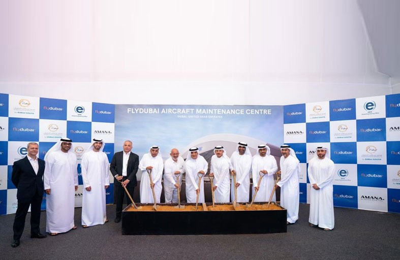 فلاي دبي تضع حجر الأساس لمركز صيانة الطائرات في دبي الجنوب