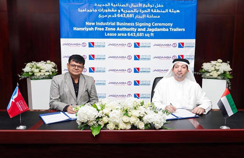 جاكدامبا جلوبال إيكويبمنت سوليوشنز تتخذ حمرية الشارقة كأول مقر لها خارج الهند