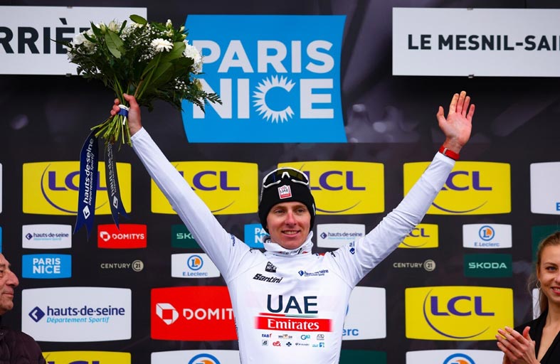 دراج فريق «الإمارات» يتألق في الجولة الافتتاحية لسباق باريس