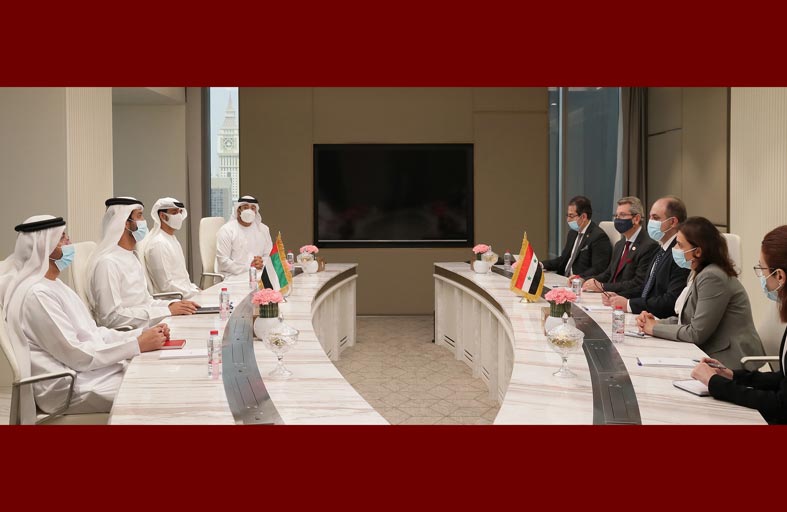 الإمارات و سوريا تبحثان أطر تطوير العلاقات الاقتصادية وتوسيع آفاقها