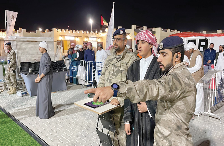 شرطة أبوظبي تختتم مشاركتها في مهرجان الظفرة 