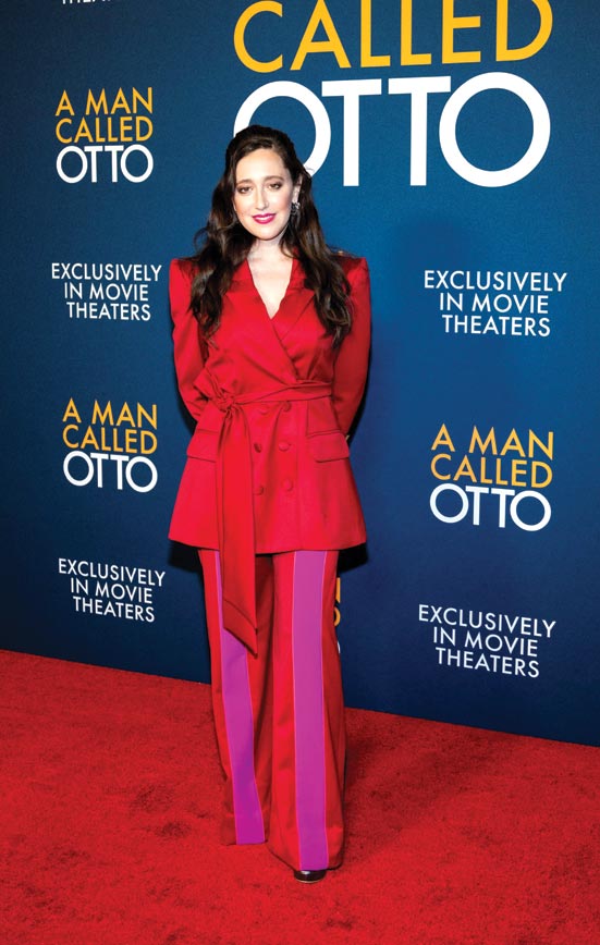 الممثلة ماريانا تريفينو خلال حضورها دعوة مصورة لأغنية A Man Called Otto في المتحف الأكاديمي للصور المتحركة في لوس أنجلوس.   رويترز