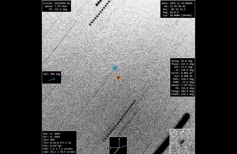 «الختم الفلكي» يرصد مركبتي «إسكابيد» الفضائيتين بعد ساعات من إطلاقهما