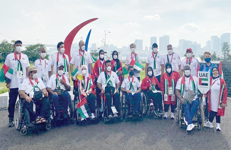 القايد يرفع علم الإمارات في حفل ختام «بارالمبية طوكيو»