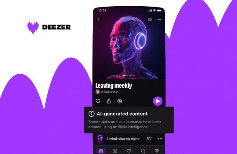 ديزر تُنبه مستخدميها إلى الأغاني المُولّدة بالذكاء الاصطناعي