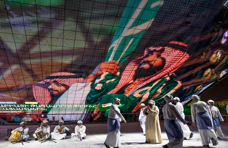 الجناحان السعودي والأرميني يقدمان عرضا فنيا مشتركا في إكسبو 2020