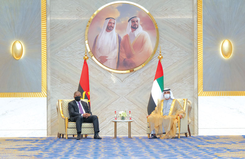 محمد بن راشد يبحث مع رئيس أنغولا العلاقات الثنائية ومستقبل التعاون الاقتصادي والاستثماري بين البلدين