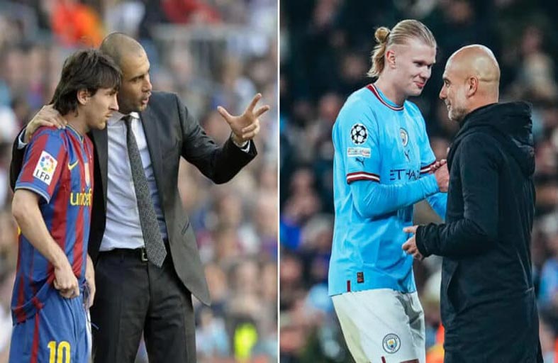 غوارديولا: المقارنة مع ميسي مضرّة بهالاند 