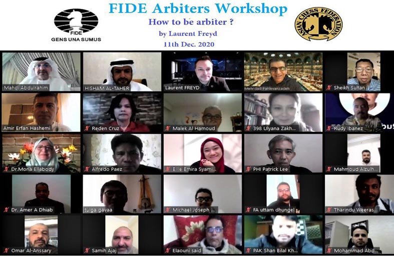 الاتحاد الآسيوي ينظم دورات متقدمة لحكام الشطرنج  