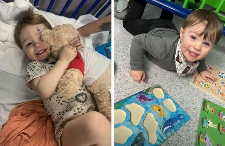 تكتشف إصابة طفلها بالسرطان من صورة