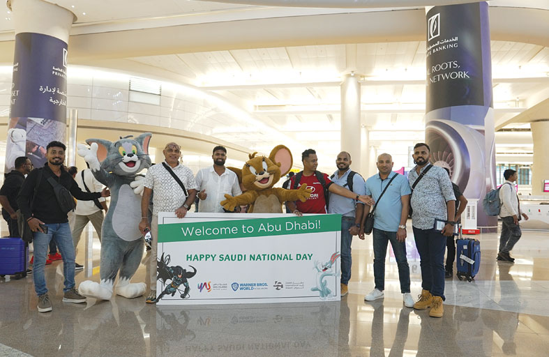 جزيرة ياس ومطار زايد الدولي يستقبلان المسافرين السعوديين بتجربة احتفالية مميزة 