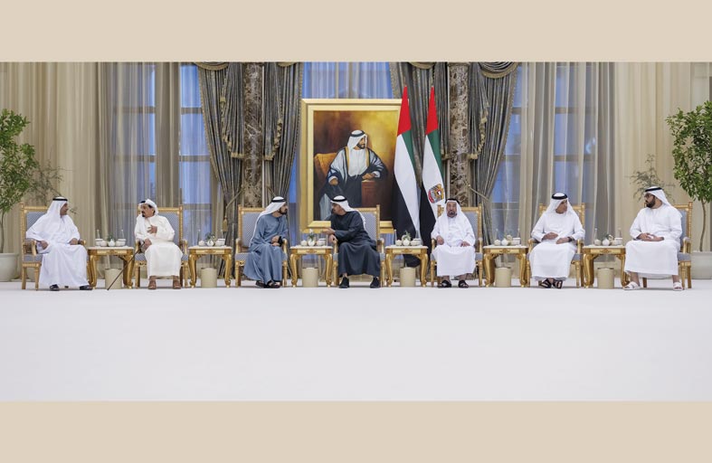 رئيس الدولة يستقبل حكام الإمارات وأولياء العهود ونواب الحكام بمناسبة شهر رمضان المبارك 