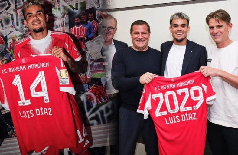 بايرن ميونيخ يتعاقد مع لويس دياس حتى 2029 