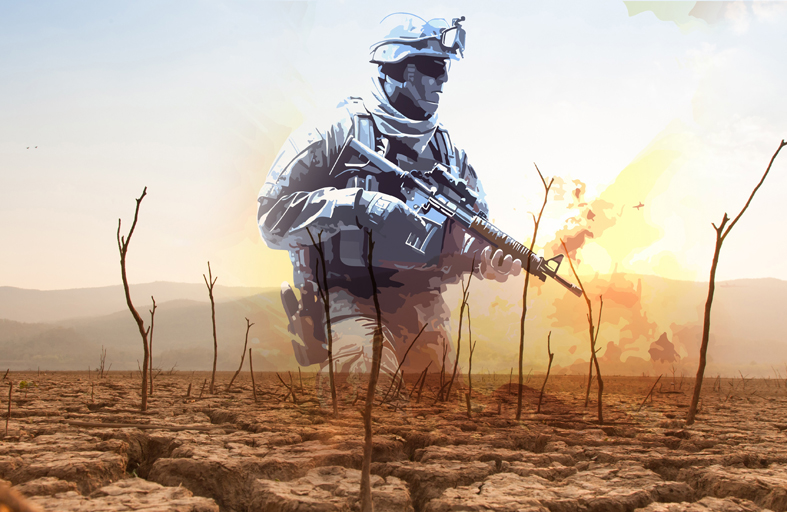دراسة بحثية لـ «تريندز»  ترصد وتحلل التغيرات المناخية واستعداد الجيوش المبكر لإعادة تموضع الصراعات