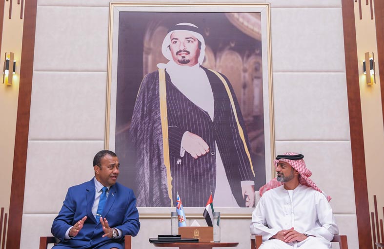 عمار النعيمي يستقبل سفير فيجي