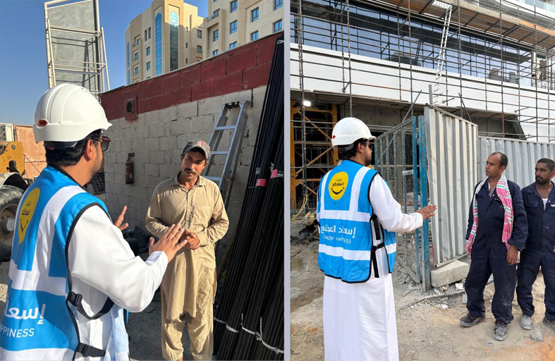 حملة توعوية بعنوان (دارنا مسؤوليتنا – مبانينا آمنة) للحد من مصادر الإزعاج في المواقع الإنشائية والطرق