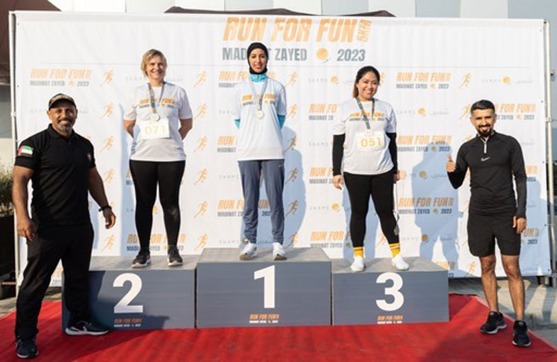 نجاح لافت لفعاليات سباق «شمس» للجري في مدينة زايد 