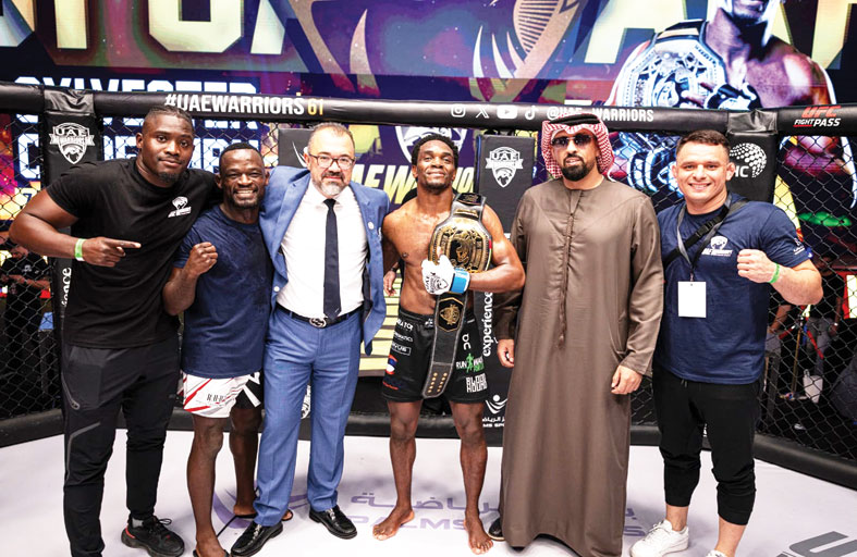 تشيبفمبو بطل النسخة المشتركة  في بطولة «محاربي الإمارات» 