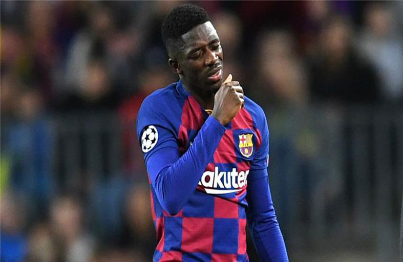 جماهير برشلونة تطالب ببيع ديمبلي