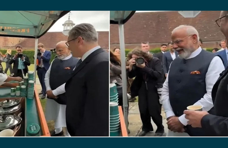 مزحة على كوب شاي تشعل لقاء مودي و ستارمر 