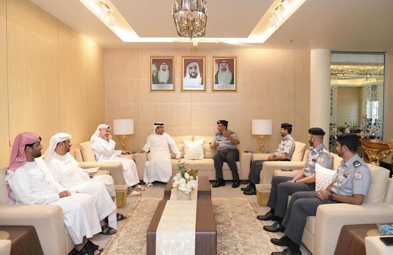 وفد المعهد القضائي يطلع على مشروعات أكاديمية سيف بن زايد