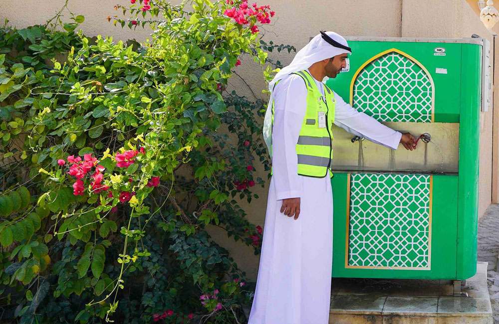 حملة توعية وحصر برادات مياه الشرب السبيل بمنطقة الظفرة